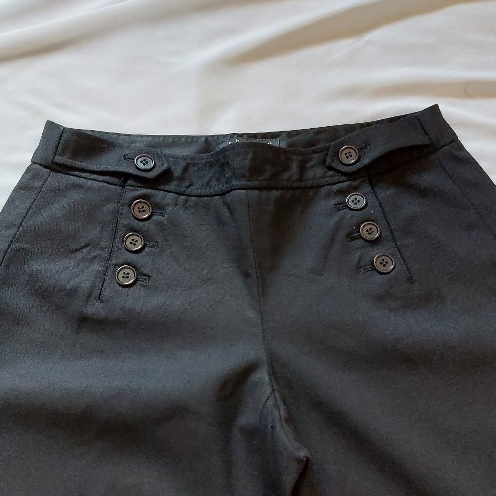 Theory Black Double Breasted Dress Pants